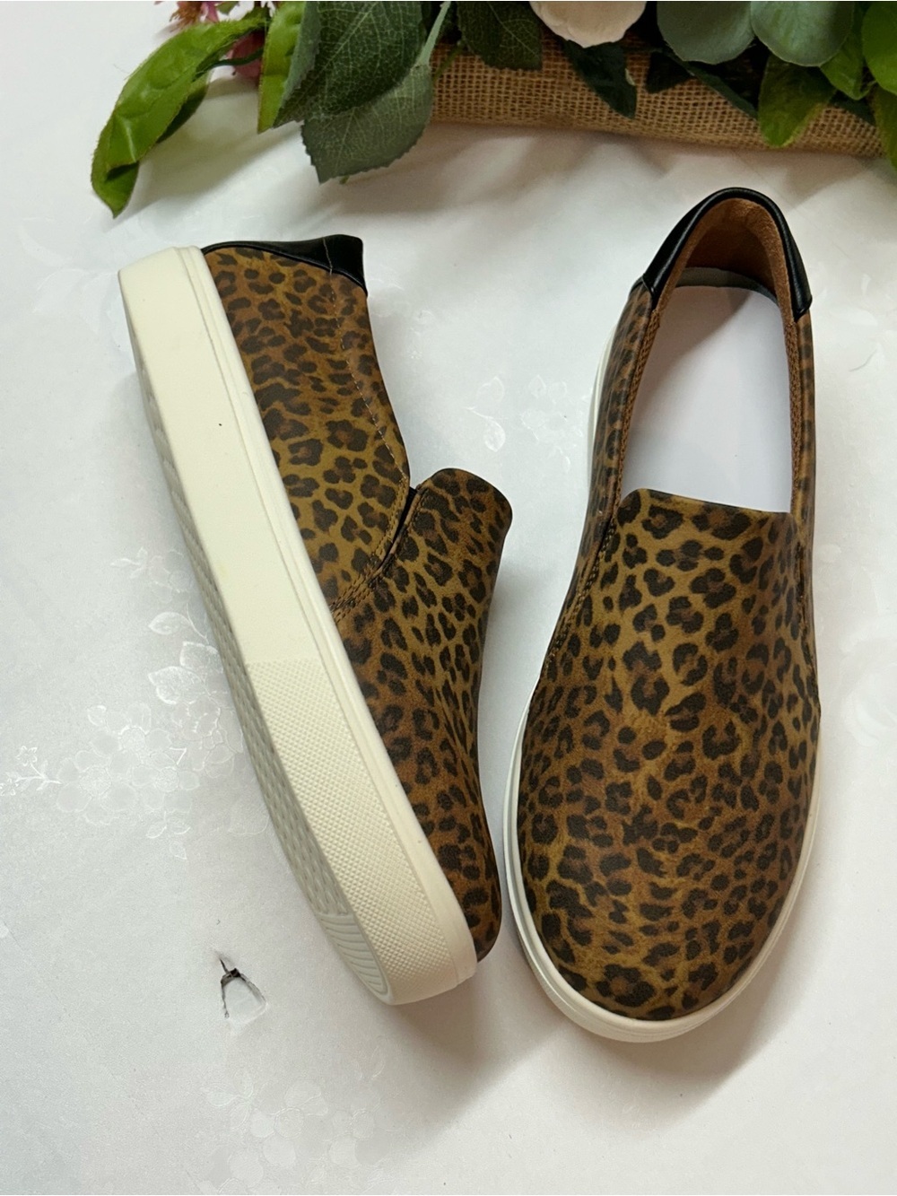 Dr. Scholl's Leopard Print Slip-On Mules - Brown
